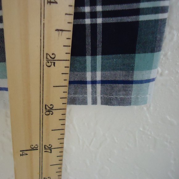 Old Navy* Men's Long‎ Sleeve Button Down Curved Hem Pocket Plaid Shirt~ Size XL - Picture 9 of 11